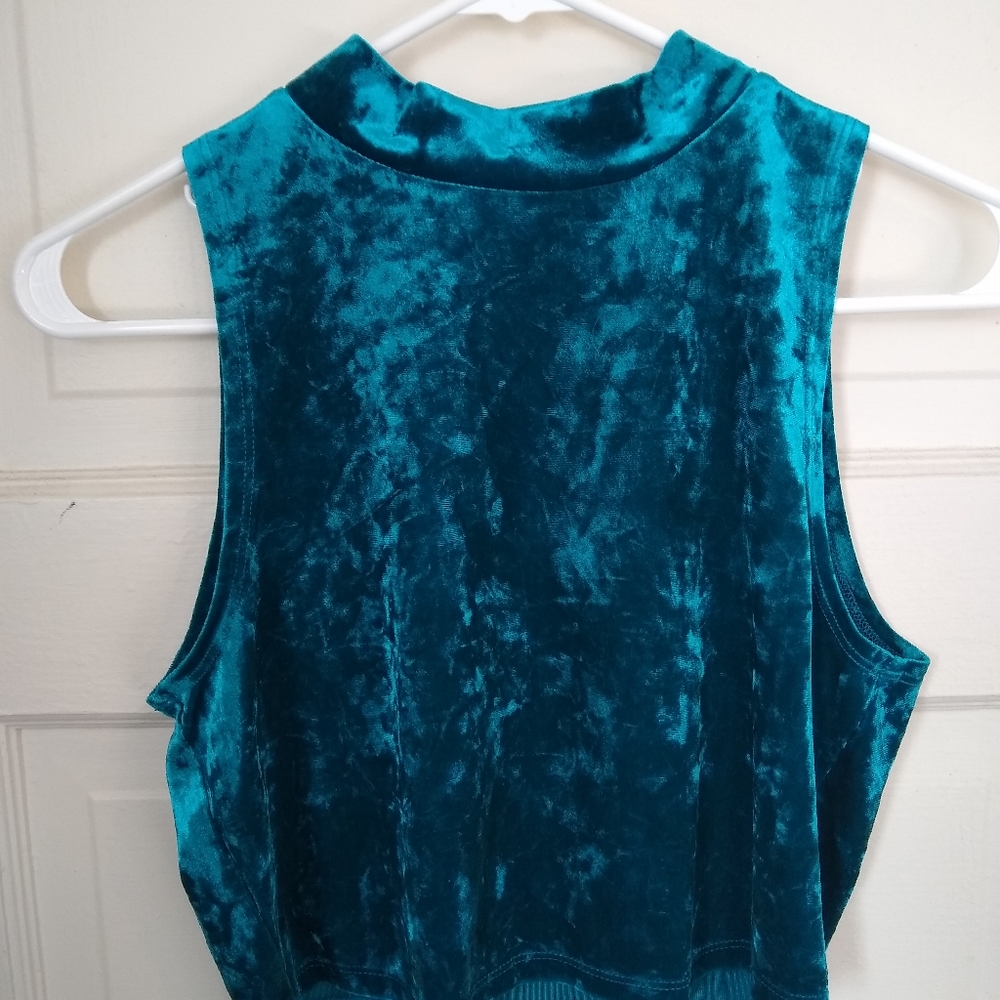 Forever 21 Velvet Crop Top